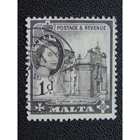 Мальта 1956 г. Королева Елизавета II.