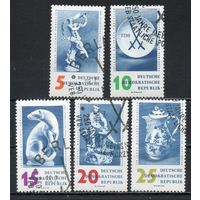 Фарфоровые изделия ГДР 1960 год серия из 5 марок