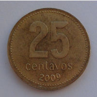 Аргентина 25 сентаво. 2009