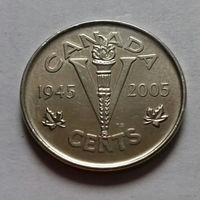 5 центов, Канада 2005 P, AU