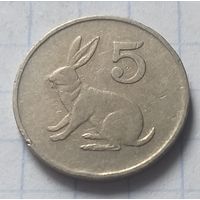 Зимбабве 5 центов, 1989       ( 7-4-4 )