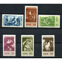 ГДР - 1967 - Искусство - [Mi. 1286-1291] - полная серия - 6 марок. MNH.  (LOT L27)