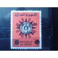 Ирак 1962 Гос. герб Надпечатка 5 филсов на 35 филсов