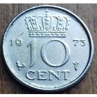 Нидерланды 10 центов 1973