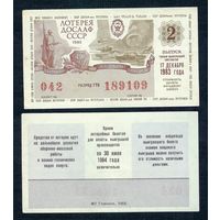 Лотерея ДОСААФ - 17 Декабря 1983 2 - й выпуск