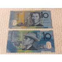 Австралия 10 долларов, оригинал, пластик/полимер