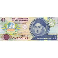 Багамы 1 доллар образца 1992 года UNC p50