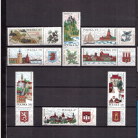 1969 Польша Mi PL 1916-23 - Города Польши. - 8 марок MNH **  архитектура