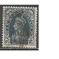 Индия(штат Гвалиор). Король Георг VI. Надпечатка на Индии. 1938г. Mi#89.