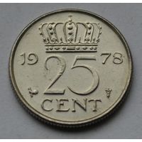 Нидерланды, 25 центов 1978 г.