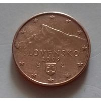 1 евроцент, Словакия 2009 г.