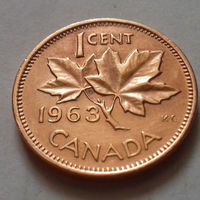1 цент, Канада 1963 г.