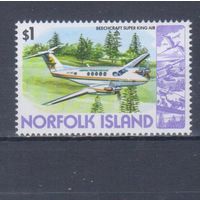 [92] Норфолк остров 1981. Авиация.Самолет.1$. MNH