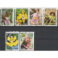 Куба 1980 Орхидеи полная серия