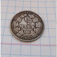 Германия 1/2 марки. 1906. А