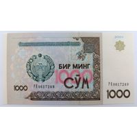 Узбекистан 1000 сум, PK (2001) UNC