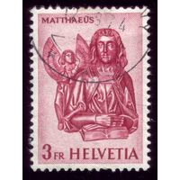1 марка 1961 год Швейцария Евангелисты 738