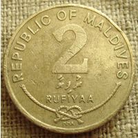2 руфии 1995 Мальдивы