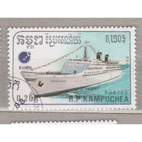 Флот Корабли  Камбоджа 1988 год  лот 1081
