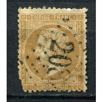 Франция - 1862/1872 - Император Наполеон III - 10C - [Mi.20a] - 1 марка. Гашеная.  (Лот 101BZ)