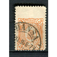Германия - Дрезден (Ганза) - Местные марки - 1894/1900 - Пчелиный улей 3Pf - [Mi.108a] - 1 марка. Гашеная.  (Лот 76Dd)