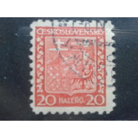 Чехословакия 1929 Стандарт герб 20Н