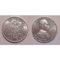 Пруссия - 3 марки 1913 UNC