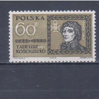 [2456] Польша 1961. Тадеуш Костюшко. MNH