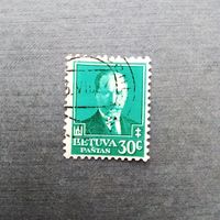 Марка Литва 1934 год Президент Антанас Сметона