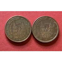Испания, 1 евроцент, 2003,05 г.
