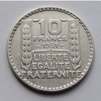 Франция 10 франков, 1931