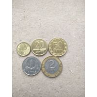 Литва 10,20,50 центов,1,2 лита 1998-2009 г. Сохран!!!