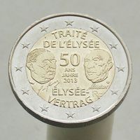 Франция 2 евро 2013 50 лет со дня подписания Елисейского договора