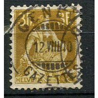 Швейцария - 1908/1940 - Гельвеция 3Fr - [Mi.110] - 1 марка. Гашеная.  (Лот 43S)