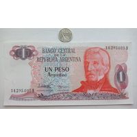 Werty71 Аргентина 1 песо 1983 - 1984 UNC банкнота