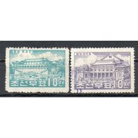 Здания Пхеньяна КНДР 1960 год 2 марки