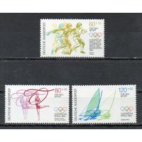 Олимпийские игры в Лос-Анжелесе Германия 1984 год серия из 3-х марок