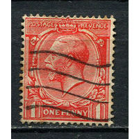 Великобритания - 1924/1928 - Король Георг V 1P - [Mi.155x] - 1 марка. Гашеная.  (Лот 14CQ)
