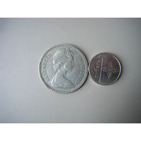 РОДЕЗИЯ 25 центов (2. 1/2 шиллинга) 1964г.
