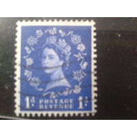 Англия 1952 Королева Елизавета 2  1 пенни  ВЗ20