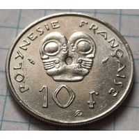 Французская Полинезия 10 франков, 1979    ( 2-9-5 )