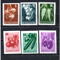 Сельскохозяйственные культуры Овощи Болгария 1958 год серия из 6 марок