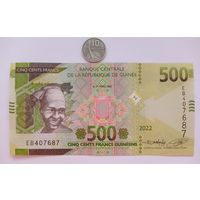 Werty71 Гвинея 500 франков 2022 UNC банкнота