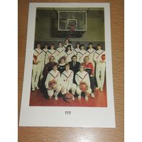 Календарик 1987 Спорт. Женский баскетбольный клуб "ТТТ" Рига. Редкий