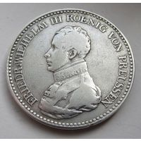 Пруссия 1 талер 1818 D,  серебро  .31-366