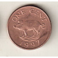 Бермудские острова 1 цент 1997