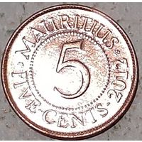 Маврикий 5 центов, 2012 (14-19-17)