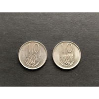 ЮАР 10 центов 1986-1988