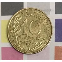 Франция 10 сантимов  1994 B