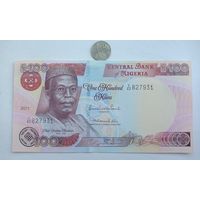 Werty71 Нигерия 100 найра 2011 UNC банкнота гора Зума Ворота в Абуджу